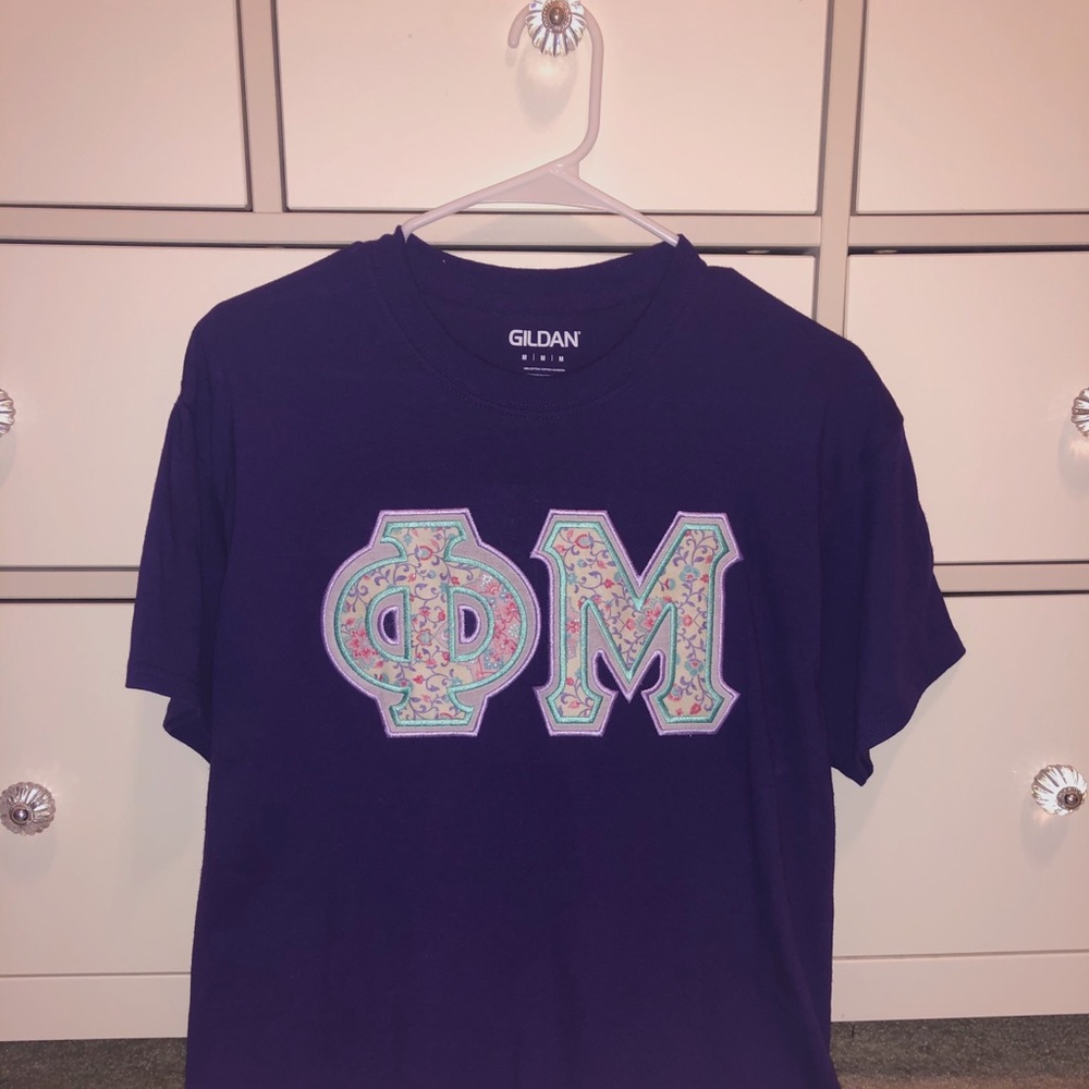 Phi Mu Letter Shirt